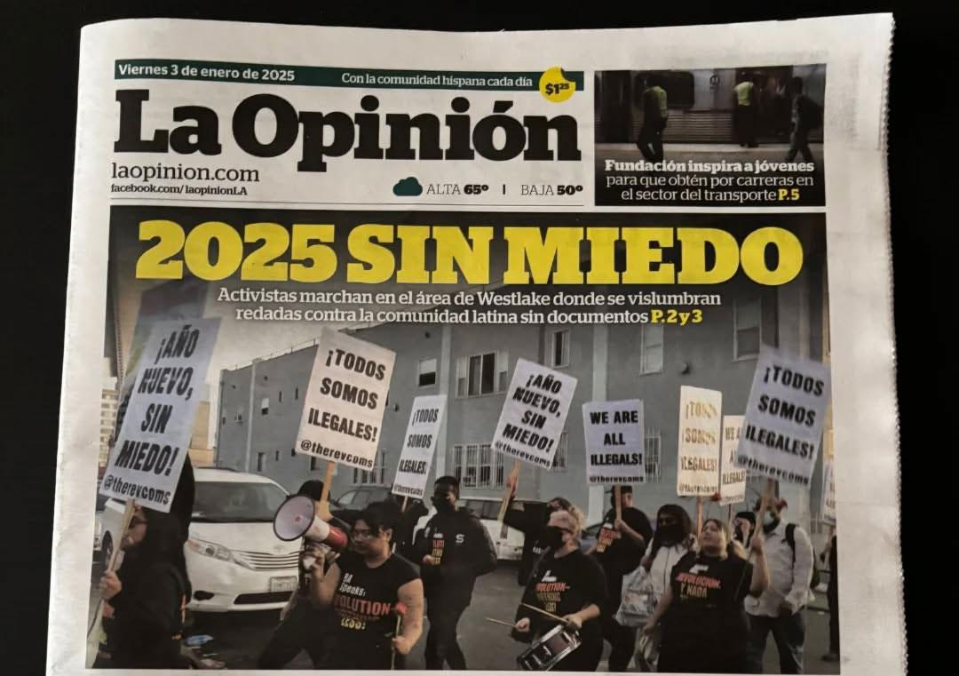 La Opinion "2025 Sin Miedo" January 3, 2025