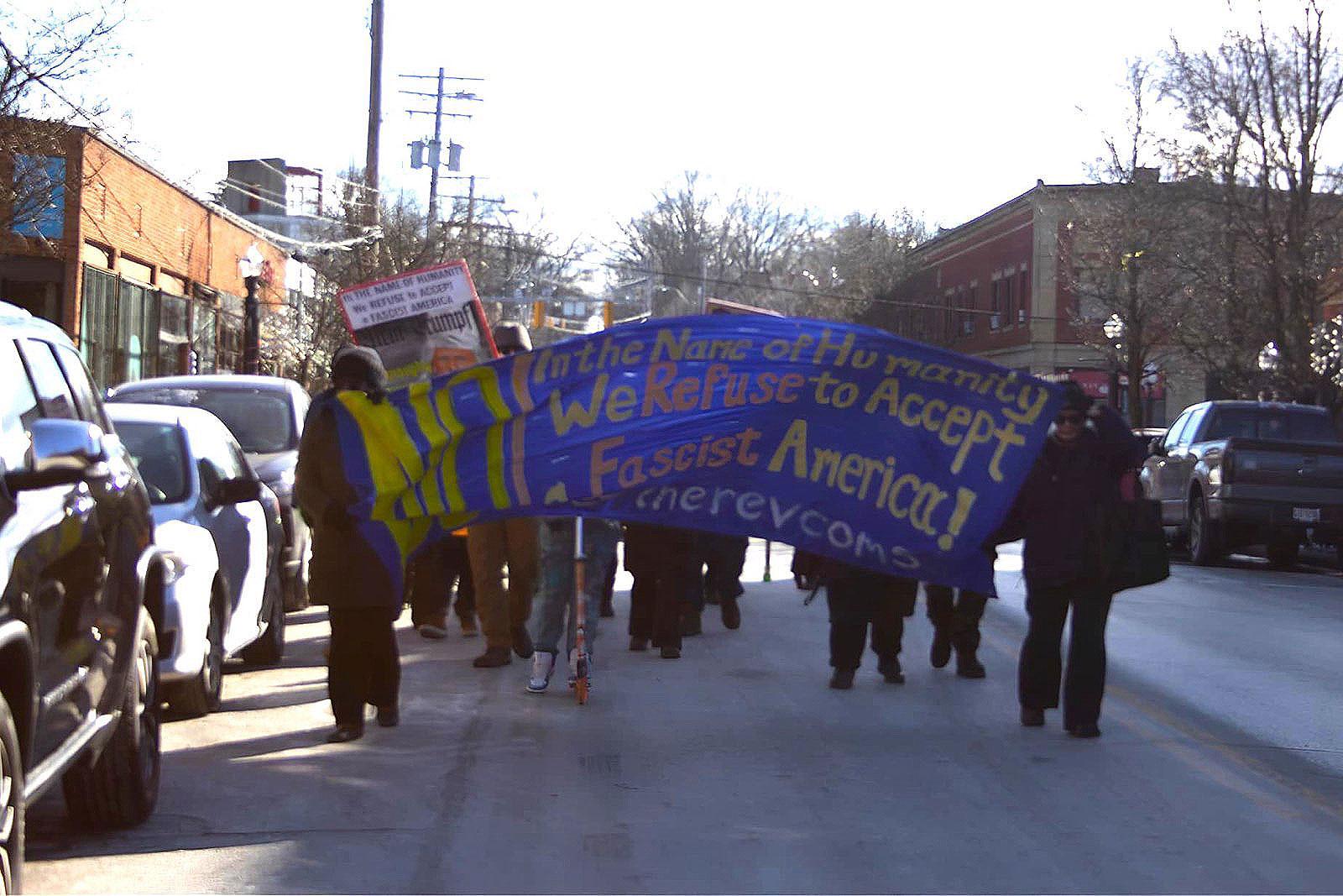 February 1 Cleveland, protest where ICE raid happened week before