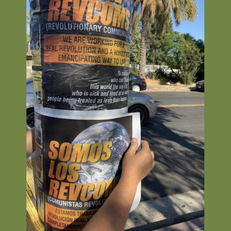 Postering with We are the Revcoms