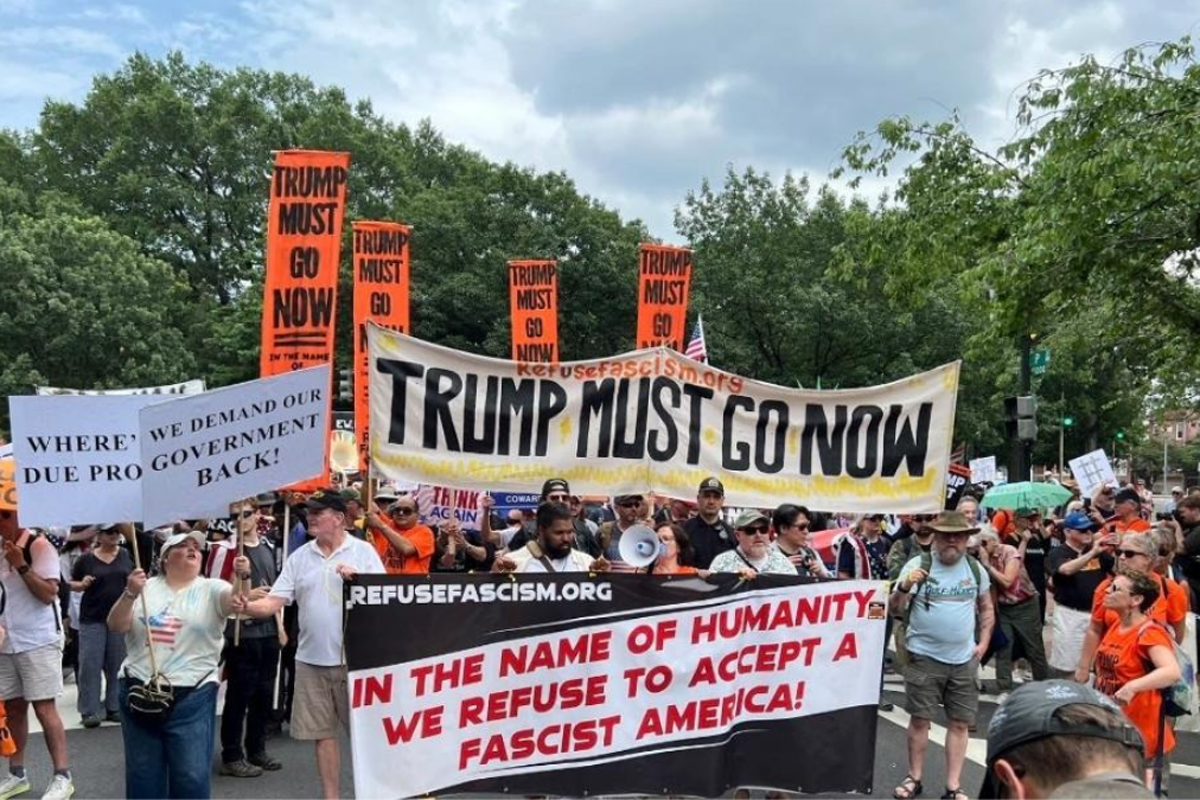  June 14 Refuse Fascism protest in DC