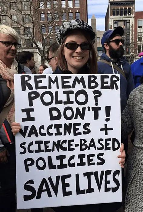 Boston science rally polio poster