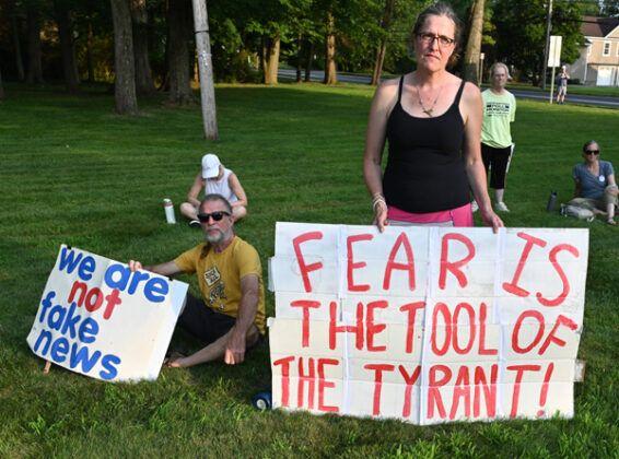 Good Trouble protest in Morris Township, New Jersey