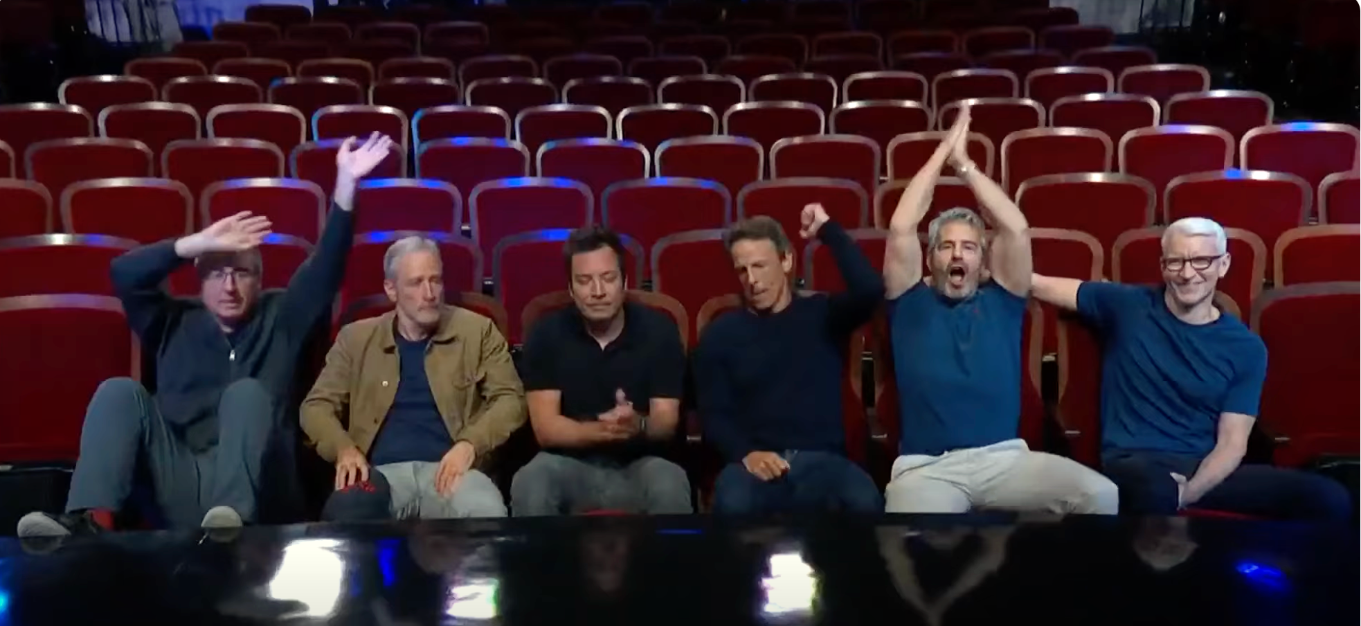 Late night talk show hosts rally behind Colbert