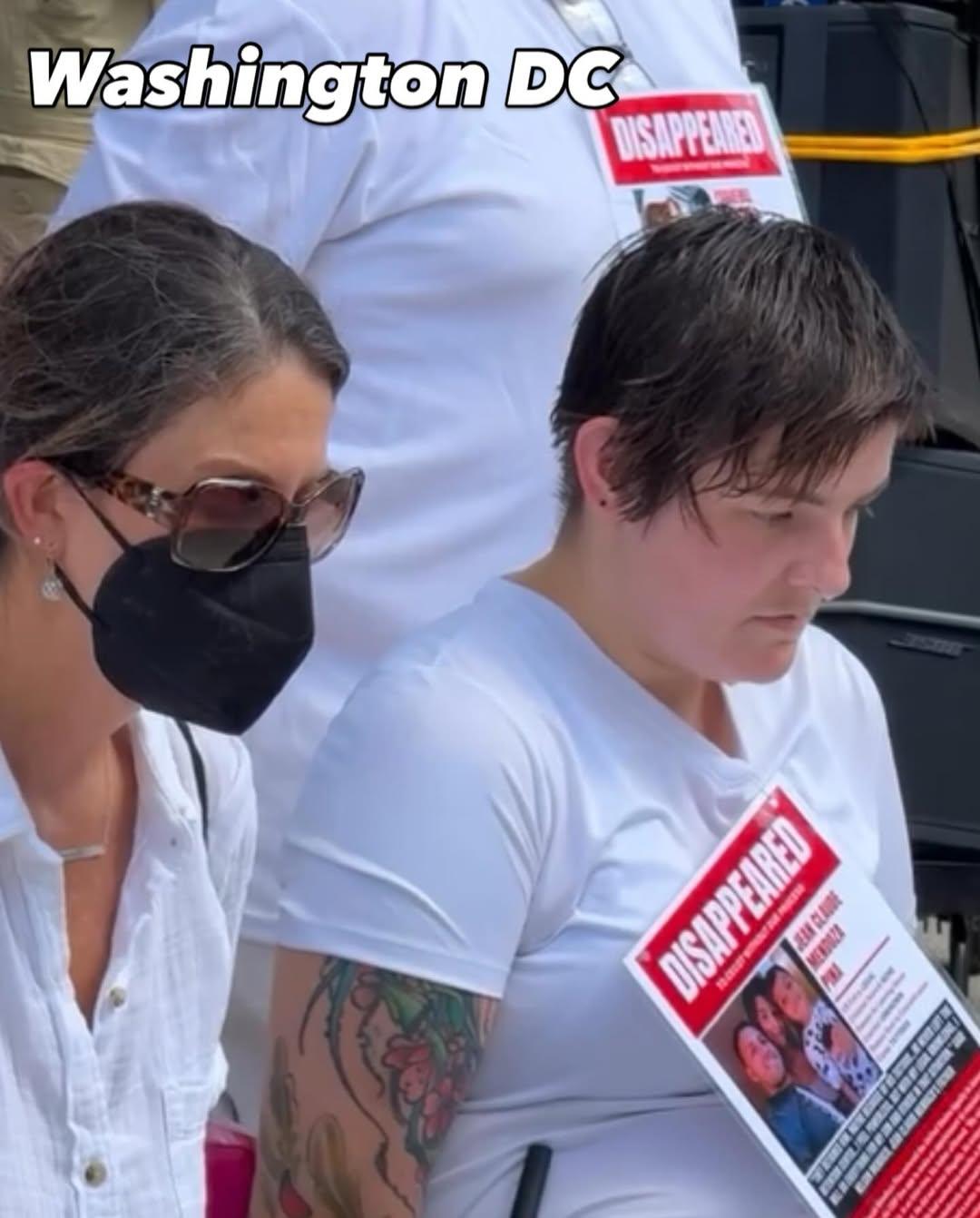 Refuse Fascism Human Installation: the Disappeared in outside ICE headquarters in Washington DC 