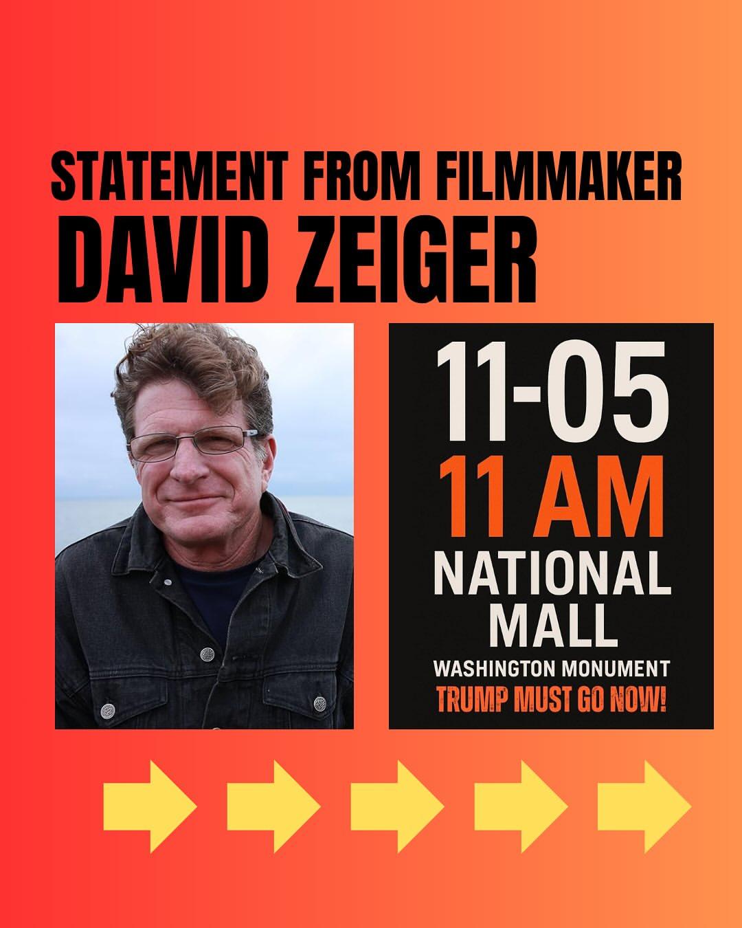 David Zeiger statement endorsing Refuse Fascism's November 5 Call