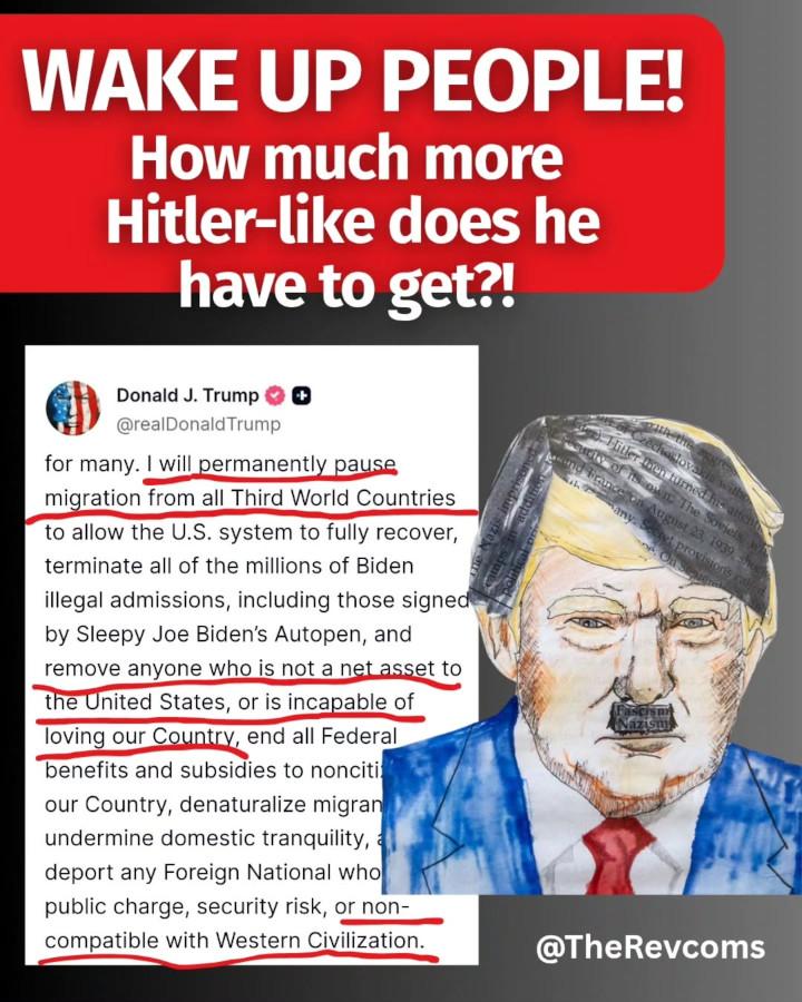 Wake up people! How much more Hitler-like does he have to get?!