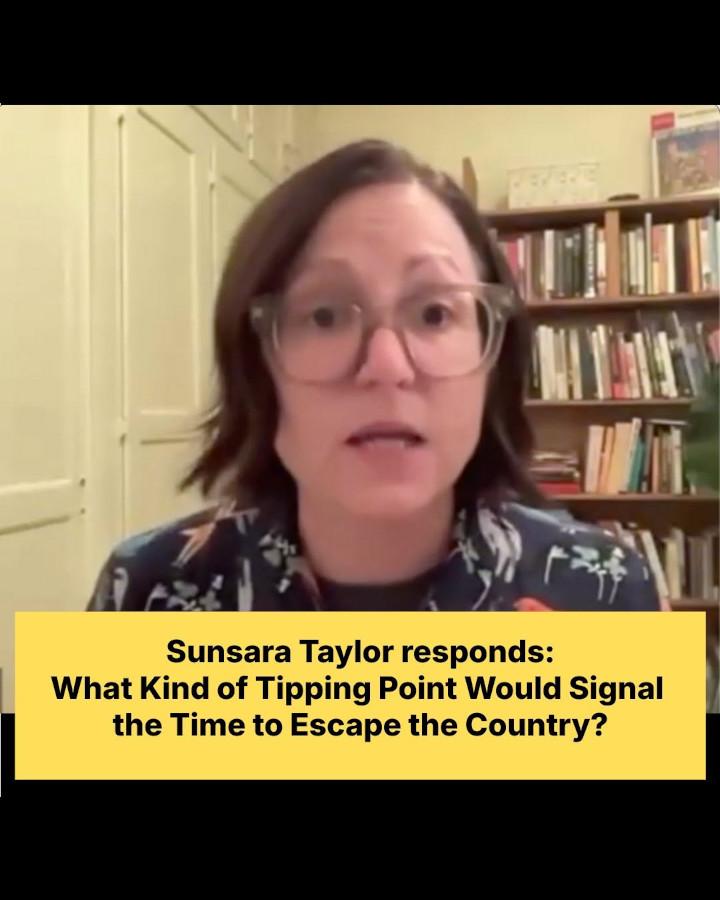 Sunsara Taylor: Tipping point to leave? Stop thinking about yourself!