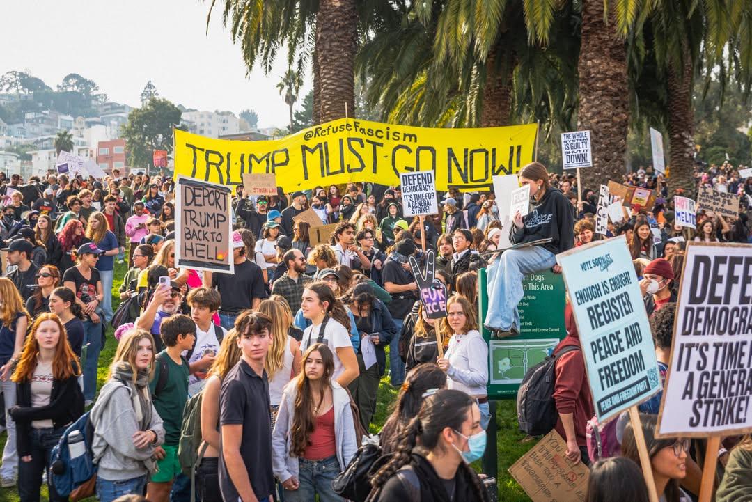 San Francisco walk out rally at Dolores Park, January 30, 2026.