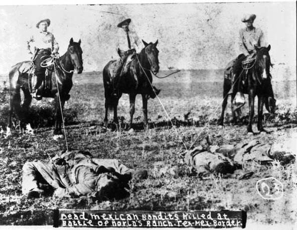 Texas rangers haul bodies of murdered Mexicans