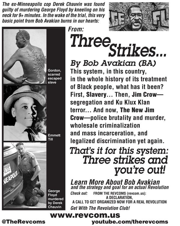 Three Strikes poster: Gordon; Emmett Till, George Floyd