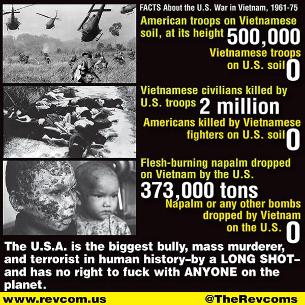 Graphic wth facts about American crimes in Vietnam.