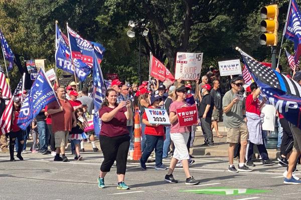 Pro-Trump Stop The Steal march to the capitol, Austin, Texas