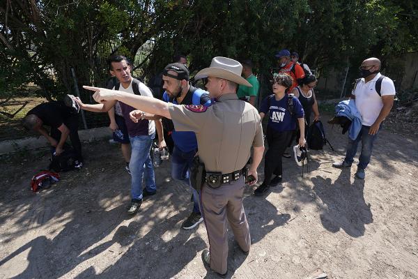 Border Patrol apprehends migrants seeking asylum.
