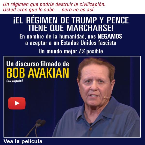 Spanish AD for Trump/Pence Must Go film of a talk by Bob Avakian