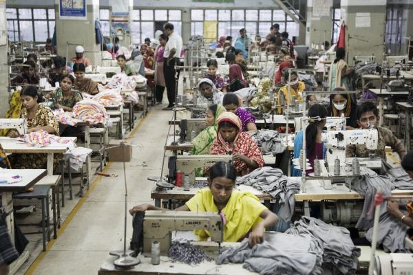Garment factory workers in Bangladesh