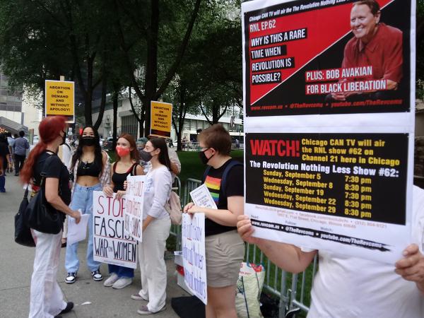 Rev club leads pro abortion rally, Chicago.