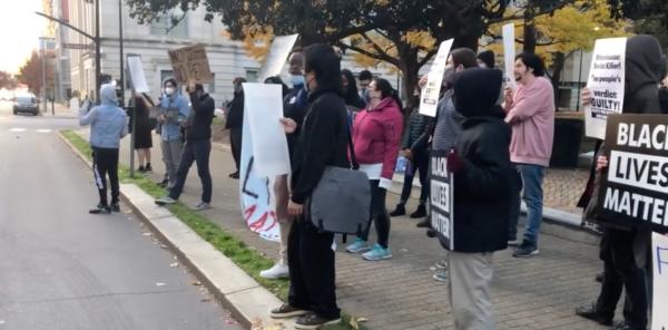 Raleigh, North Carolina protest Rittenhouse verdict.