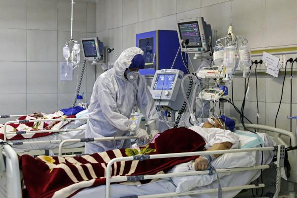 Hospital care restricted by U.S. sanctions in Iran during Covid pandemic.