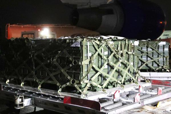 From President Biden to Ukraine: A shipment of 200,000 pounds of lethal aid, including ammunition.