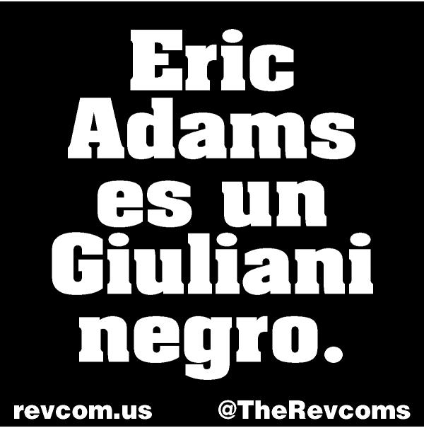 Eric Adams is a Black Giuliani. 