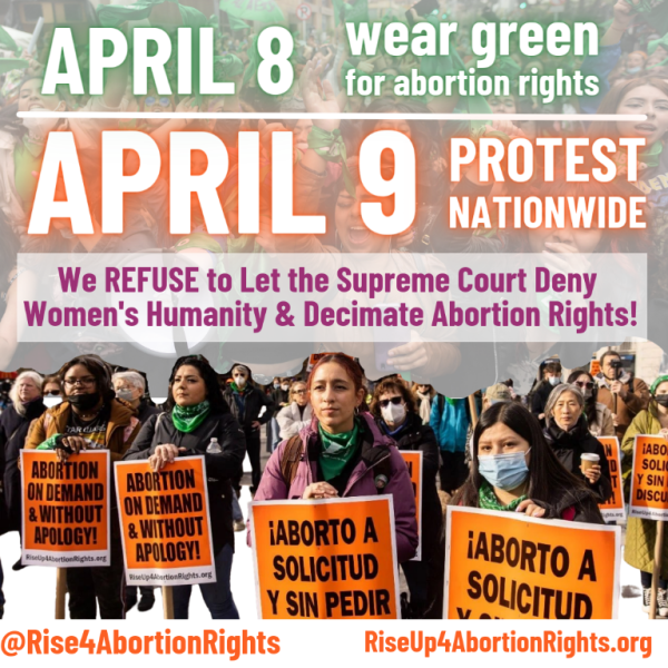 April 8 - Wear Green / April 9 - Protest Nationwide