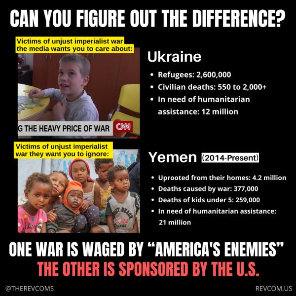 Ukraine and Yemen - can you tell the difference?