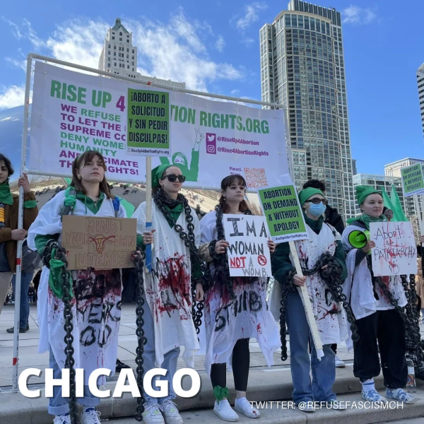 Rally in Chicago for RiseUp4AbortionRights.