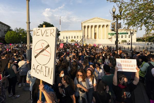 Washington, DC, SCOTUS, rally for abortion rights, May 3, 2022.
