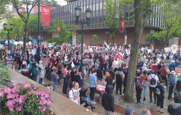 RU4AR rally in Philadelphia for abortion rights, May 14.