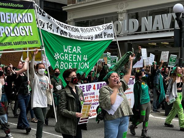 Seattle: RU4AR march to Pike Place Market .