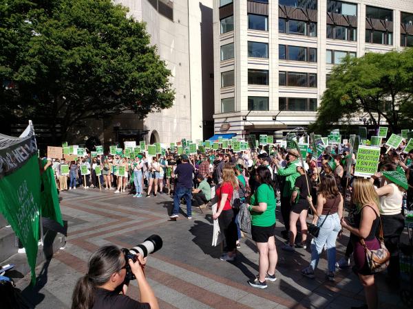 Seattle RU4AR lead protest against SCOTUS overturn of Roe v Wade