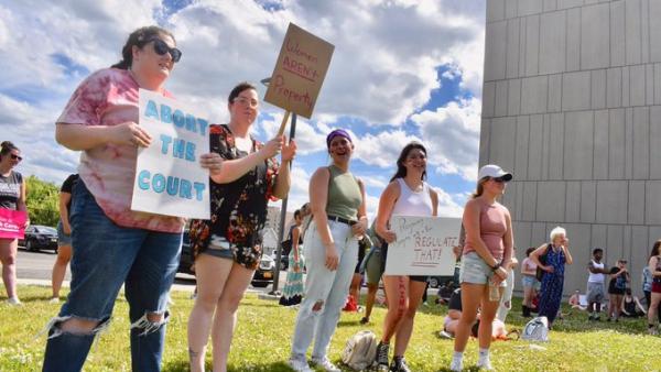 Abortion rights protest, Binghamton, NY, June 28