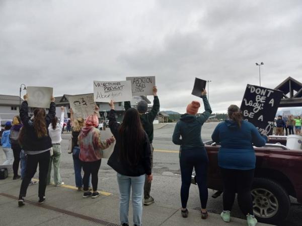 Ketchikan, Alaska, abortion rights protest, June 29