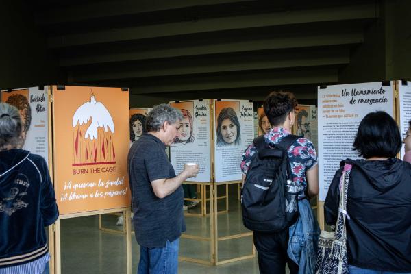  Exhibition at International Poetry Festival in Medellín, Colombia, July 30, 2022 - Free Iranian Political Prisoners