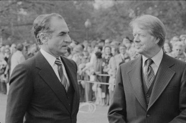 President Jimmy Carter with the Shah of Iran, 1977