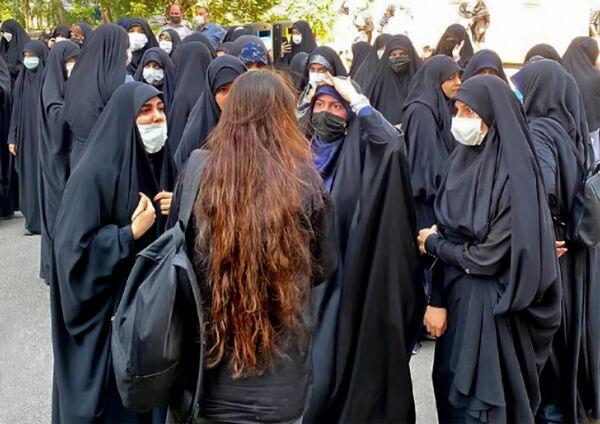 Iran: Student protest against repressive regime, September 2022.