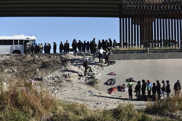 Migrants wait in Ciudad Juarez, Mexico before seeking asylum in the U.S.