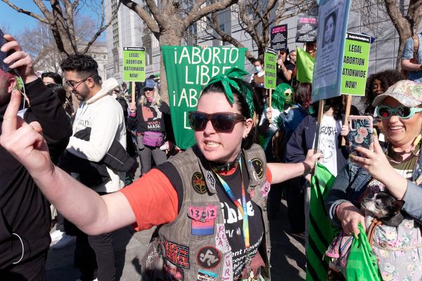 Abortion rights protesters confronted “Walk for Life” in San Francisco, January 21, 2023.