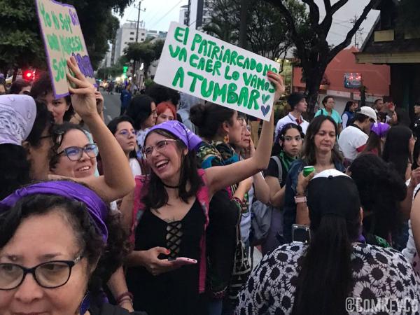 Colombia, IWD 2023, spirited women protest