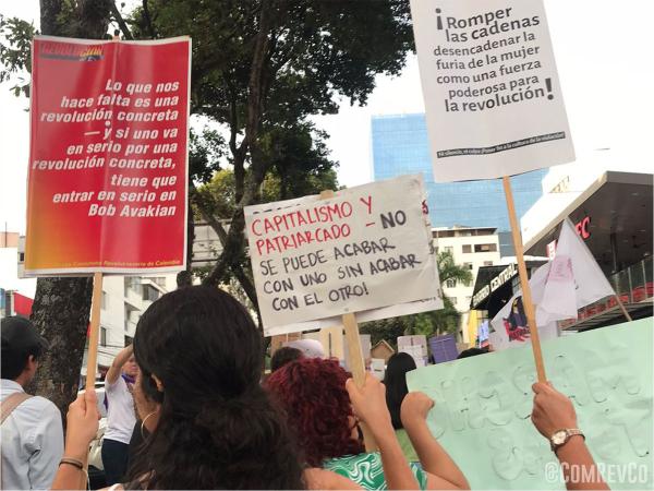 Colombia, IWD 2023, protest with signs