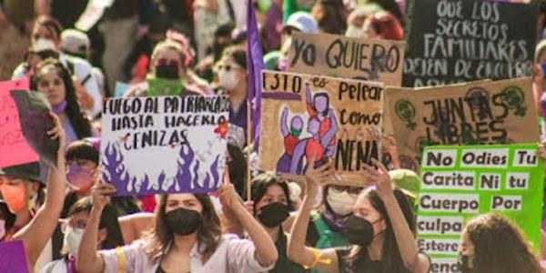 IWD 2023 Mexico City protest placards