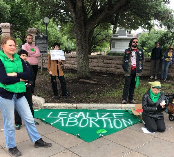 Austin, Texas protests judge's ruling on Mifepristone, April 8, 2023.