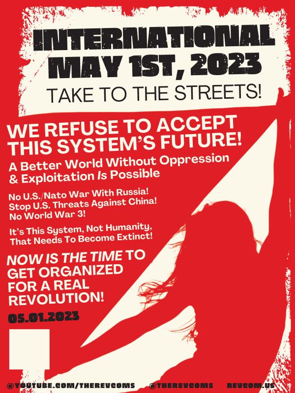 May 1, 2023 May Day Poster, local and national, with blank for QR code