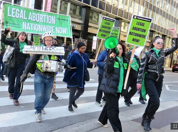 April 8, 2023, Chicago, Marching for abortion rights