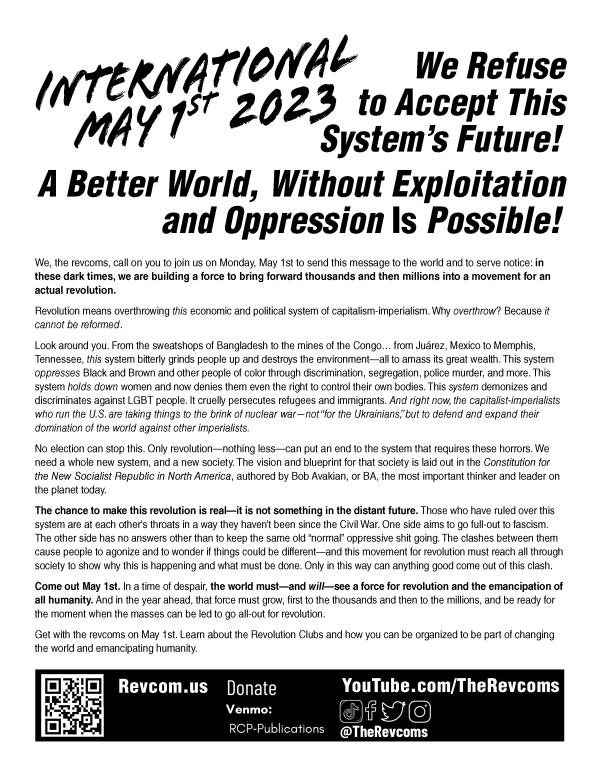 leaflet Mayday text side