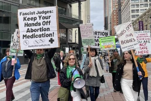 April 8, Seattle: Protest of the judge’s ruling blocking the FDA’s approval of mifepristone, the abortion pill.