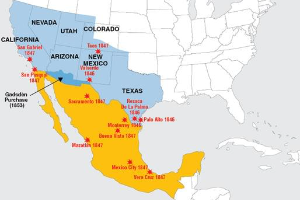 Map: The Theft of Mexico by the United States