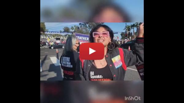 VIDEO: Revcoms counter fascists at Pride Night Dodger Stadium