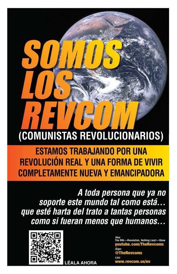 poster WE ARE THE REVCOMS spanish