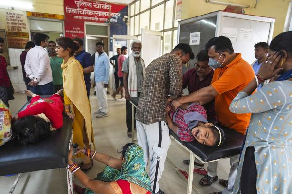 India, heat exhaustion overloads hospitals.